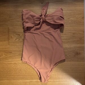 Mikoh Tie Front Cheeky One Piece